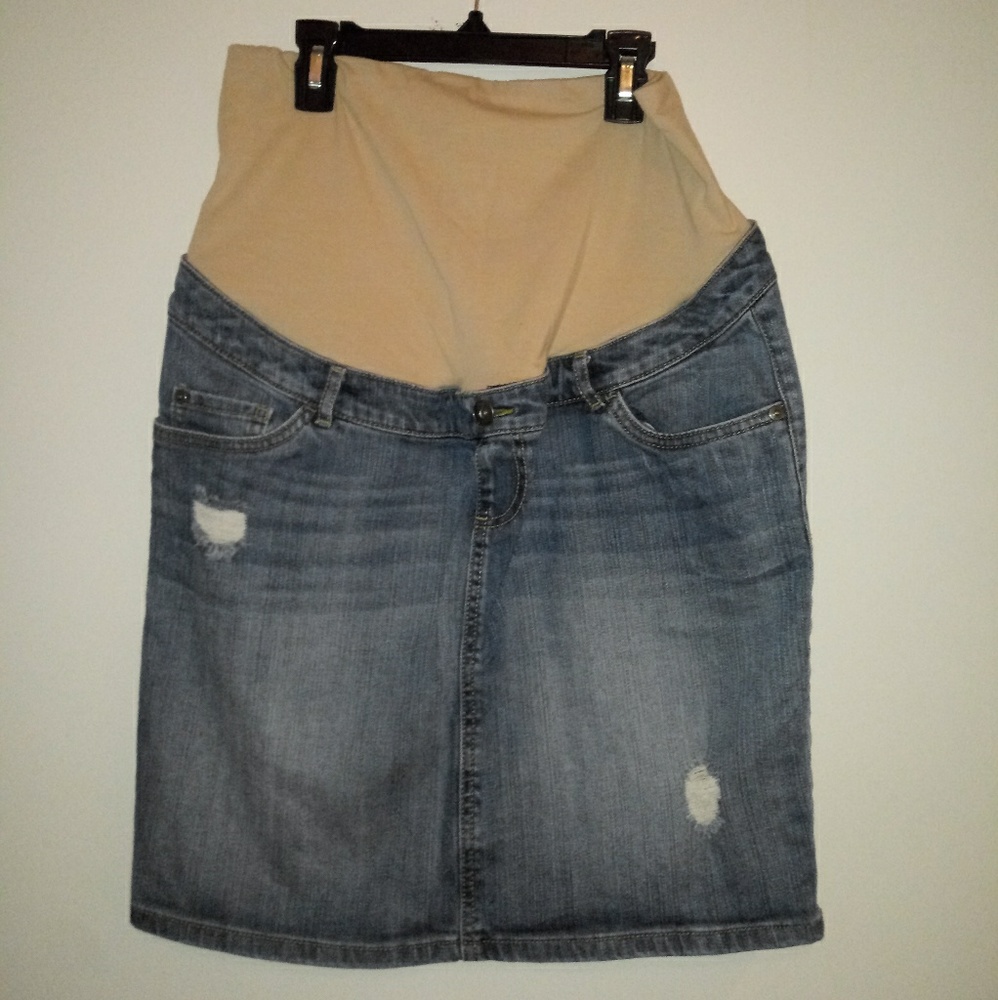 Indigo Blue Navy Pregnancy skirt medium